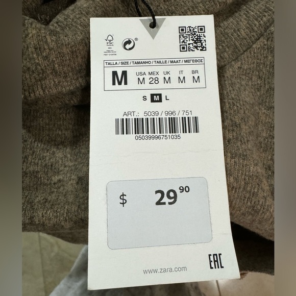 Zara  Cutout Turtlenrck Size M - Picture 3 of 3